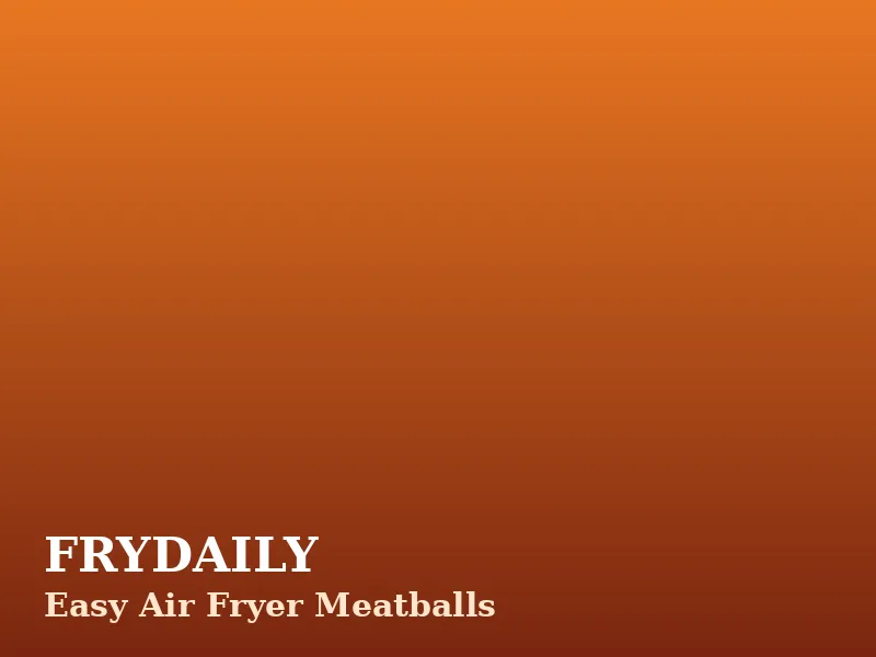 Easy air fryer meatballs with a golden browned crust, served with marinara and fresh basil