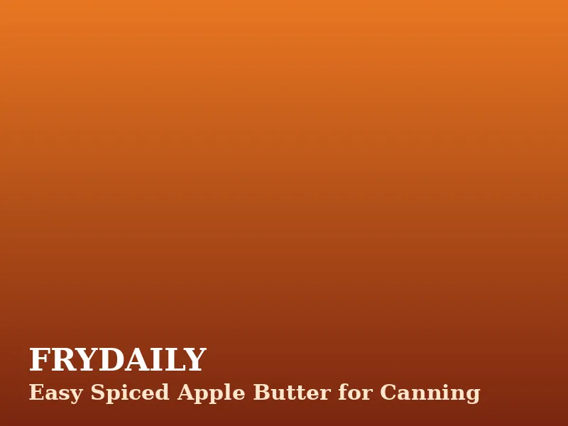 Easy spiced apple butter in half-pint canning jars with cinnamon sticks and fresh apples beside them