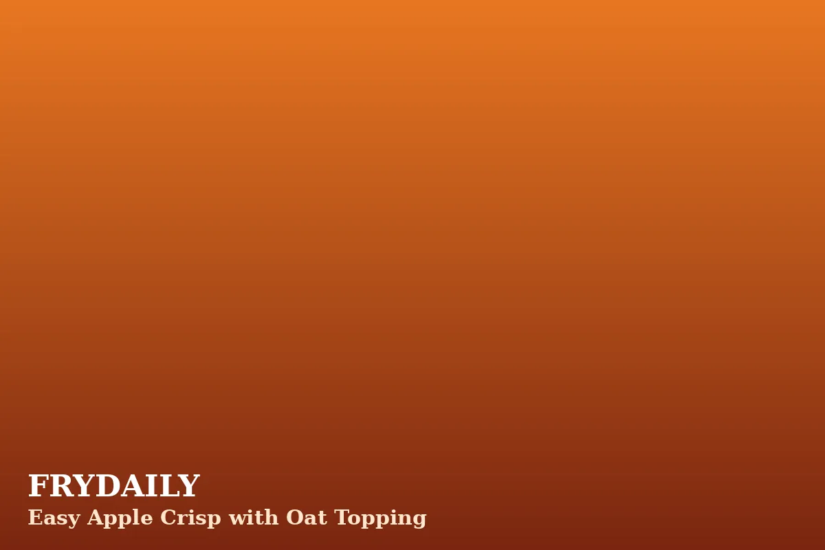 Easy apple crisp with golden oat topping in a baking dish, served warm with vanilla ice cream