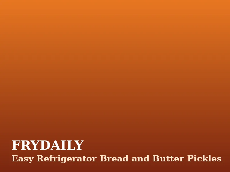 Easy refrigerator bread and butter pickles in a glass jar with cucumber chips, onion and mustard seeds