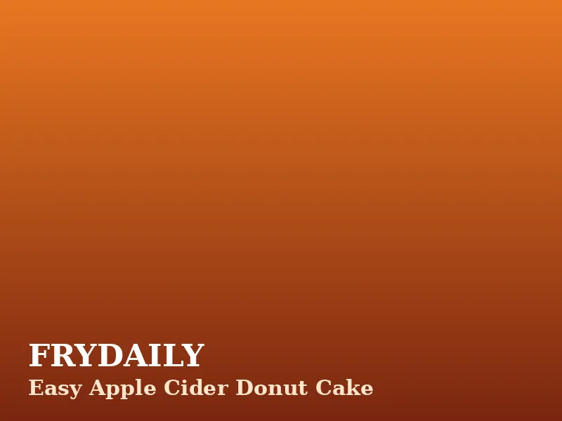 Easy apple cider donut cake with a cinnamon sugar coating, sliced on a cake stand
