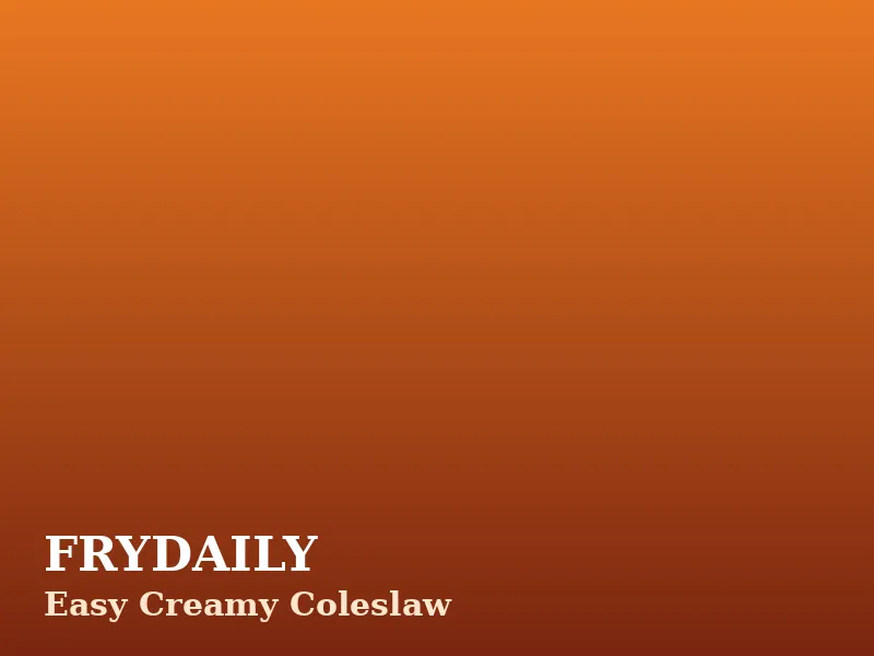 Easy creamy coleslaw with shredded cabbage and carrots in a tangy dressing