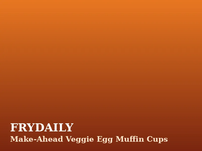Make-ahead veggie egg muffin cups with peppers, spinach and melted cheddar in a muffin tin