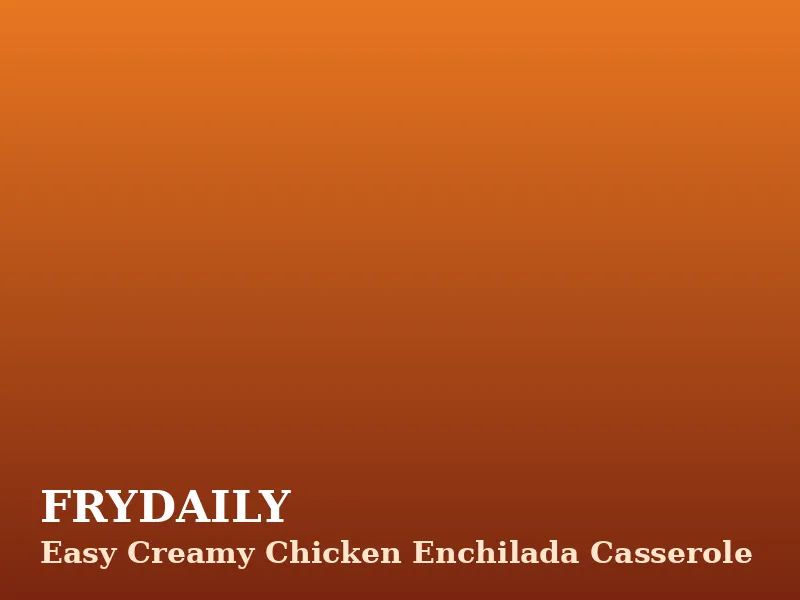Easy creamy chicken enchilada casserole in a baking dish with bubbling cheese, layered tortillas and green chile sauce