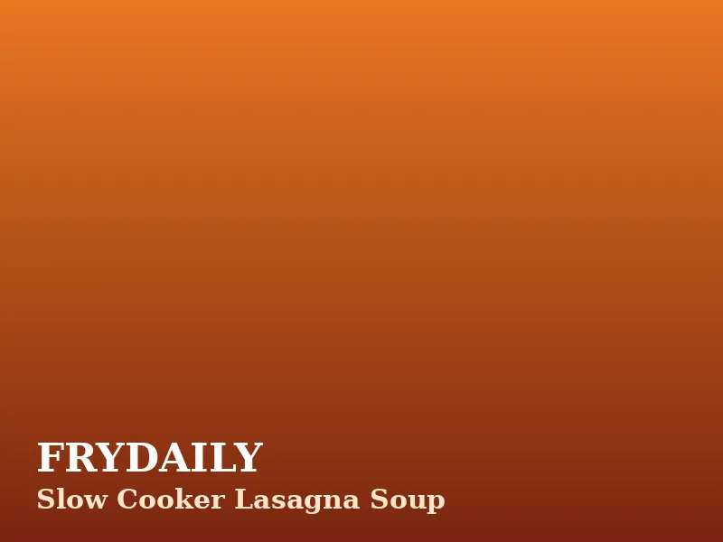 Slow cooker lasagna soup in a bowl with broken lasagna noodles, melted cheese and a ricotta dollop on top