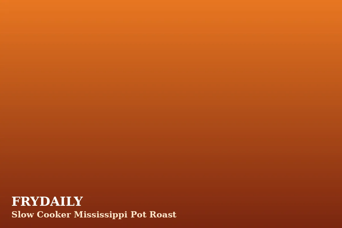 Slow cooker Mississippi pot roast shredded in its gravy with pepperoncini peppers in a slow cooker