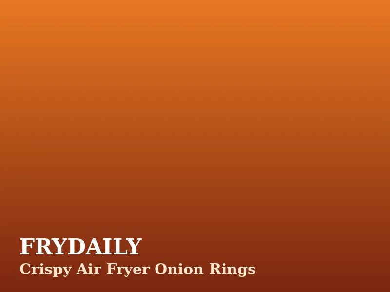 Crispy air fryer onion rings with golden panko crust stacked on a plate with a small bowl of dipping sauce