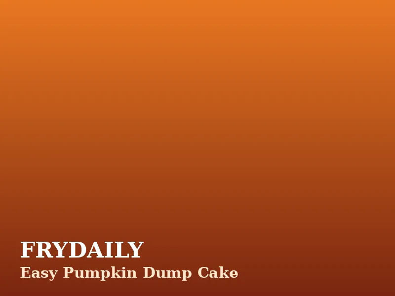 Easy pumpkin dump cake with a golden buttery crumble, served warm with whipped cream