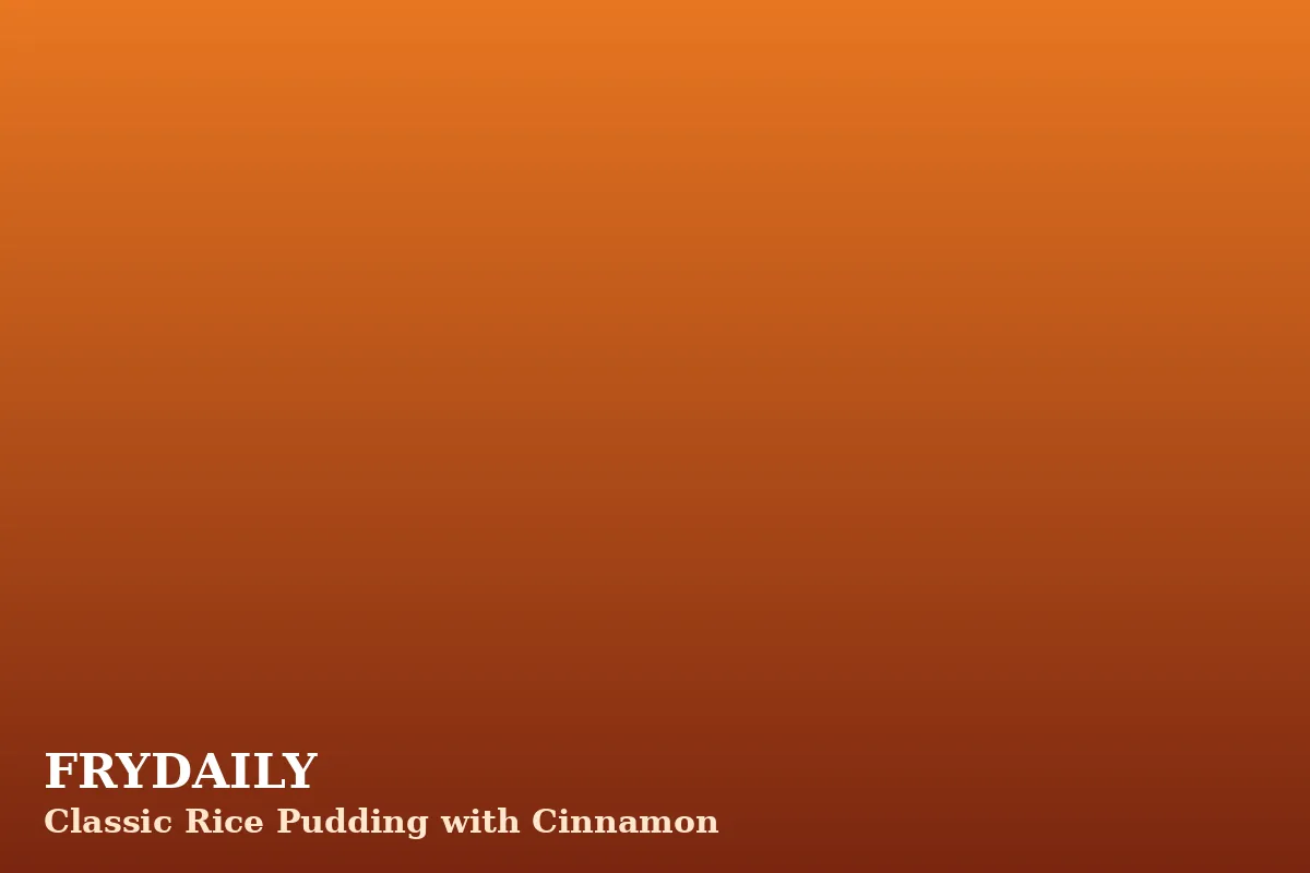 Classic rice pudding with cinnamon served warm in a bowl with a dusting of spice