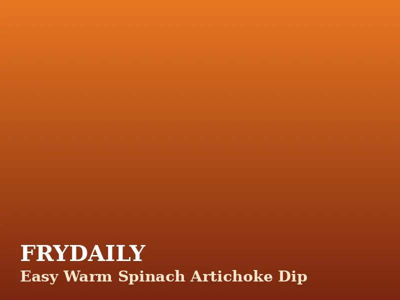 Easy warm spinach artichoke dip in a baking dish with a golden cheese top and tortilla chips beside it