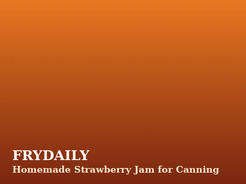 Homemade strawberry jam in sealed canning jars with fresh strawberries alongside