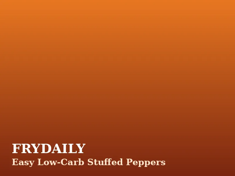 Easy low-carb stuffed peppers with seasoned beef, cauliflower rice and melted cheese