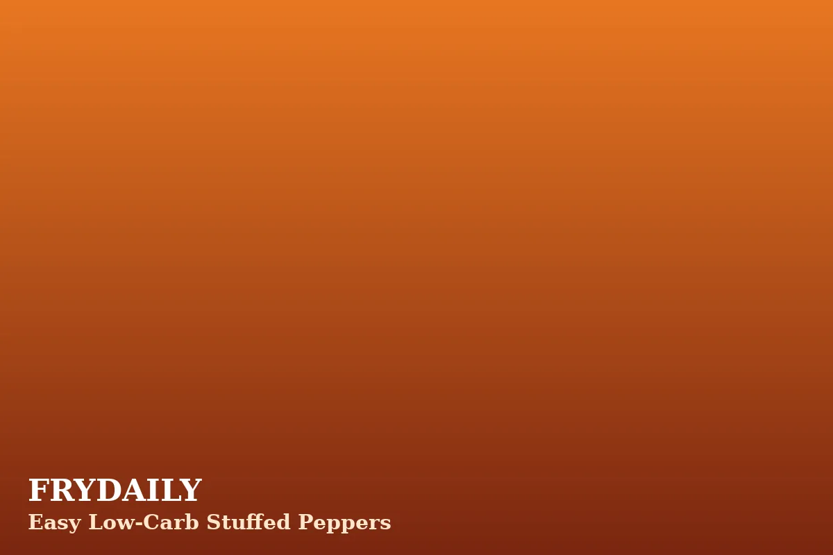 Easy low-carb stuffed peppers with seasoned beef, cauliflower rice and melted cheese